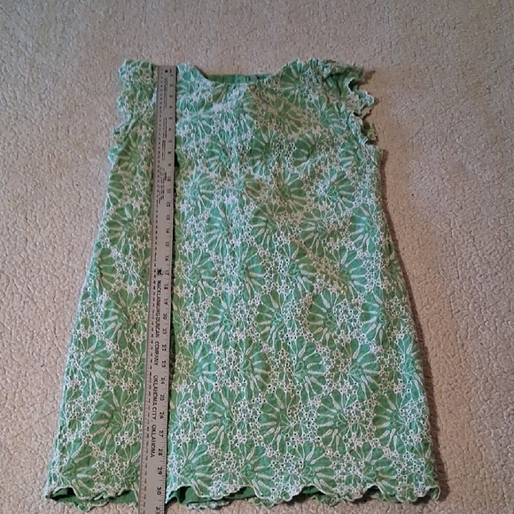 LOFT Green and White Lace Summer Vacation Midi Dress 8p - Picture 5 of 6